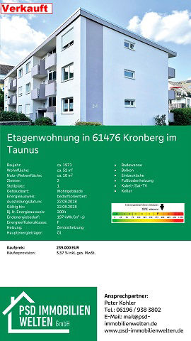 Bild von dem Haus Kronberg das bereits vermittlet wurde