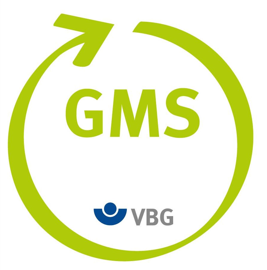 Hier sehen Sie das Logo von GMS der VBG.