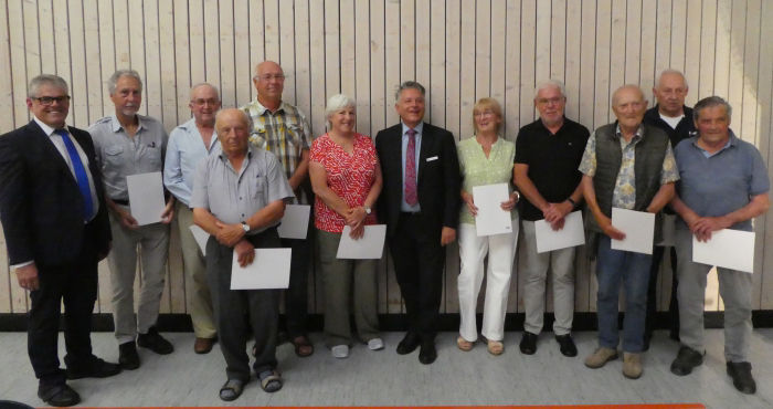 Mitgliederehrung bei der Generalversammlung in Horgau