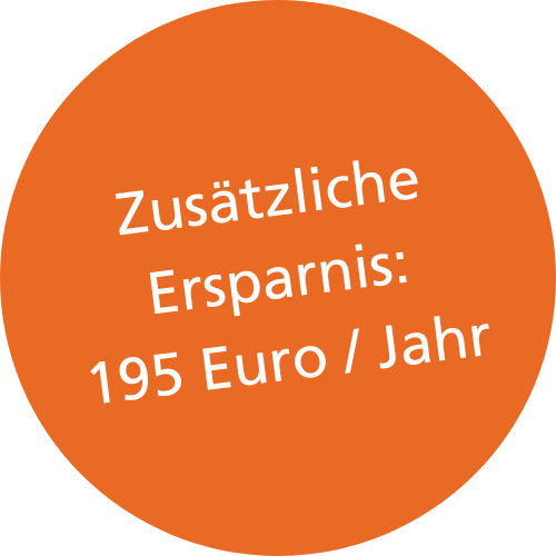 Störer: Zusätzliche Ersparnis