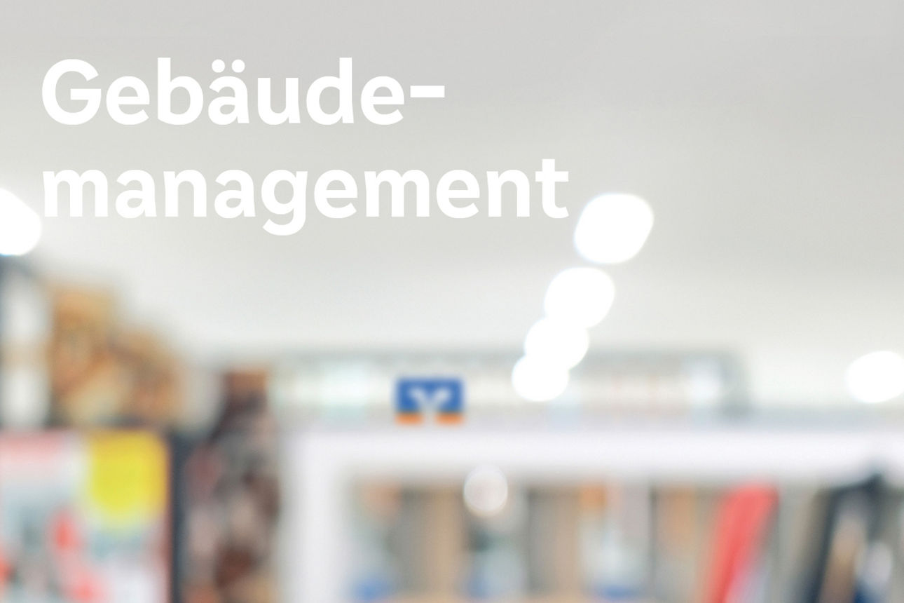 Verschwommener Hintergrund in einen Serviceraum für Kundinnen und Kunden