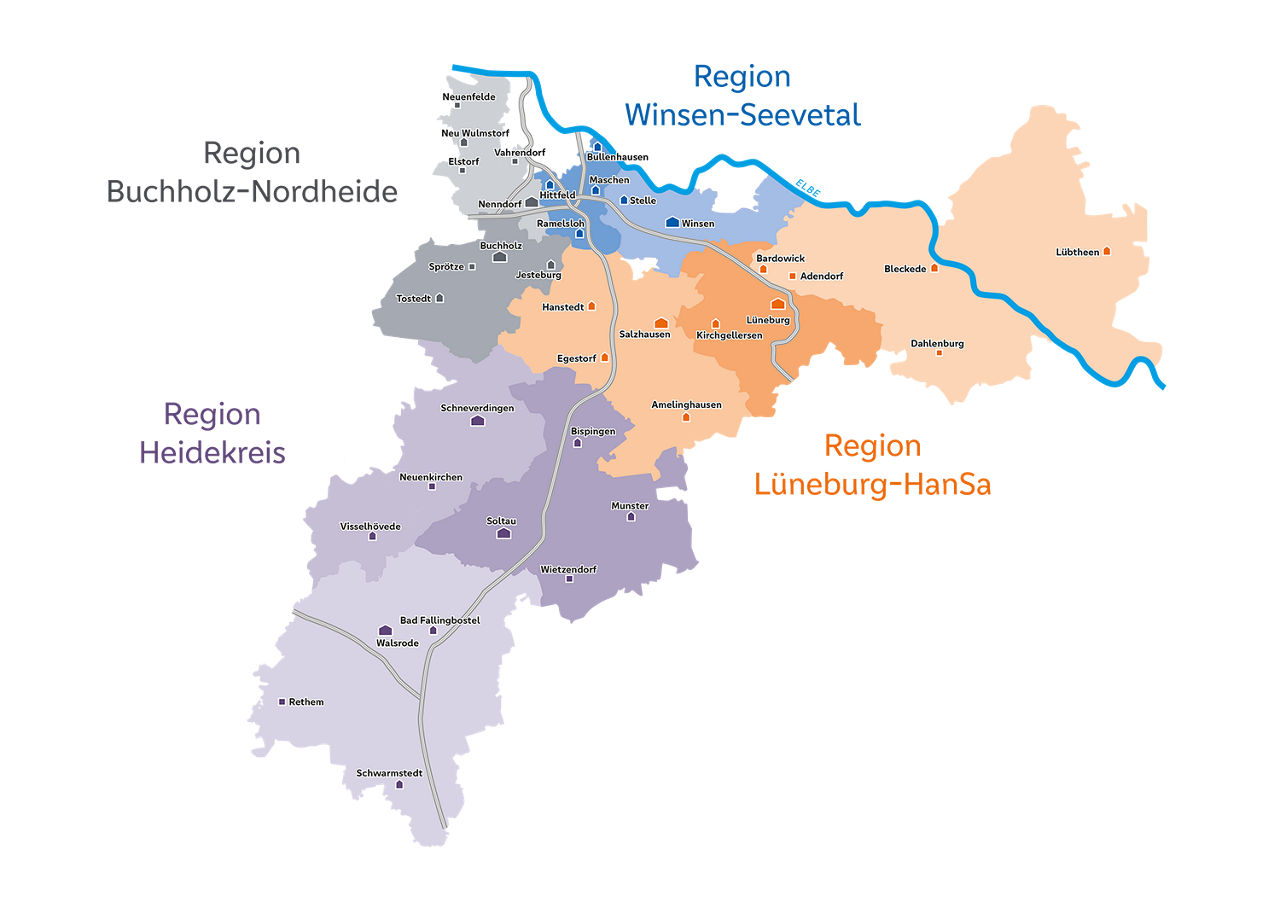 Geschäftsgebiet Volksbank Lüneburger Heide