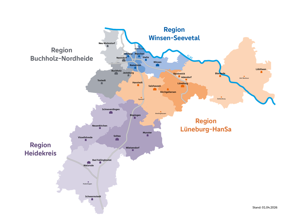 Geschäftsgebiet Volksbank Lüneburger Heide