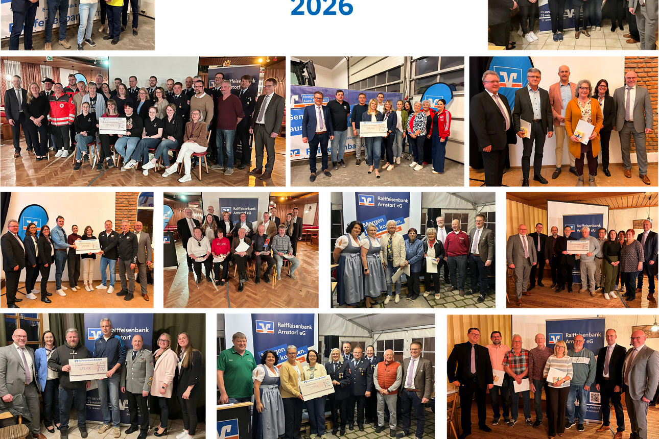 Übergabe Gewinnsparzweckertrag in Arnstorf