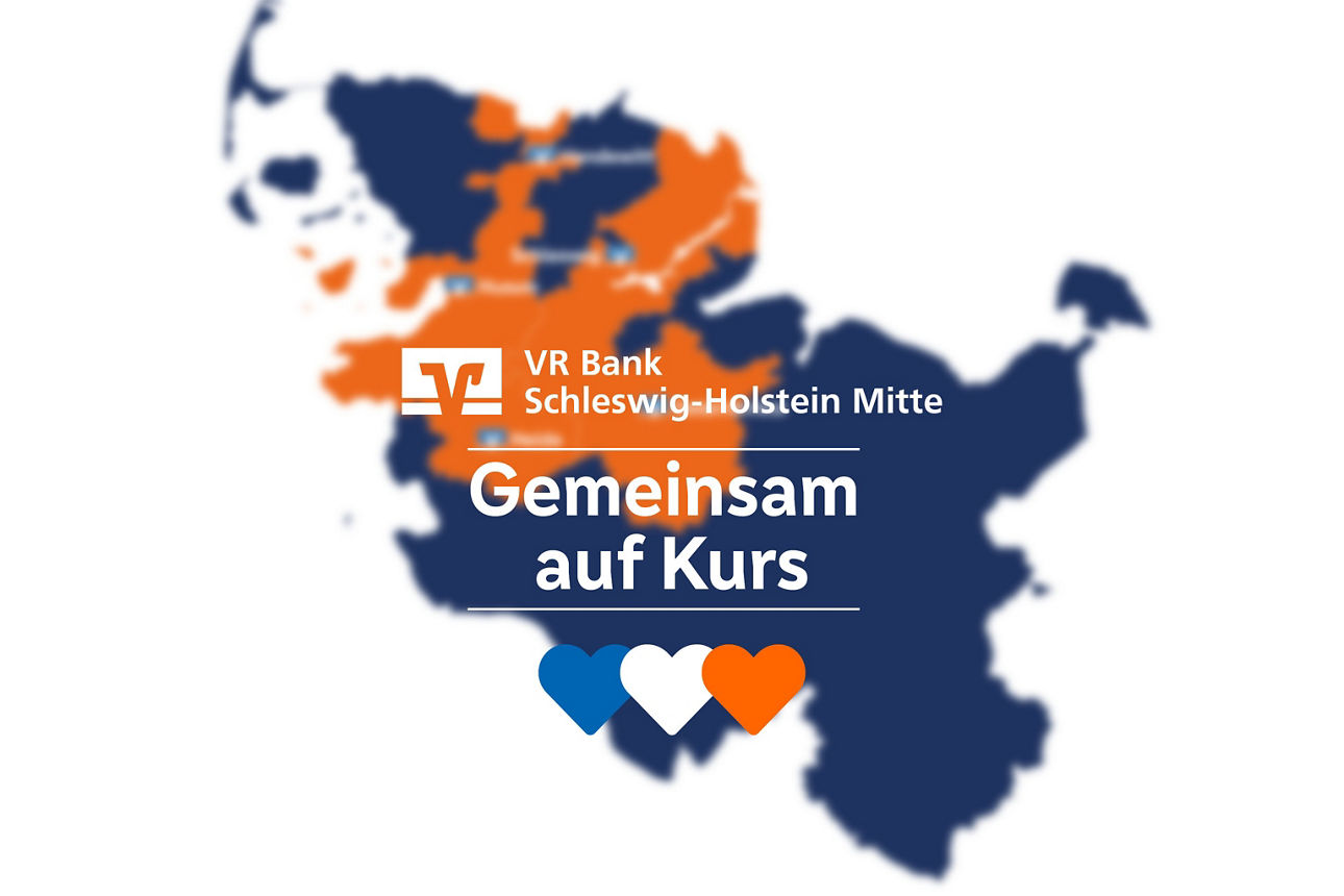 Geschäftsgebiet der VR Bank Schleswig-Holstein Mitte