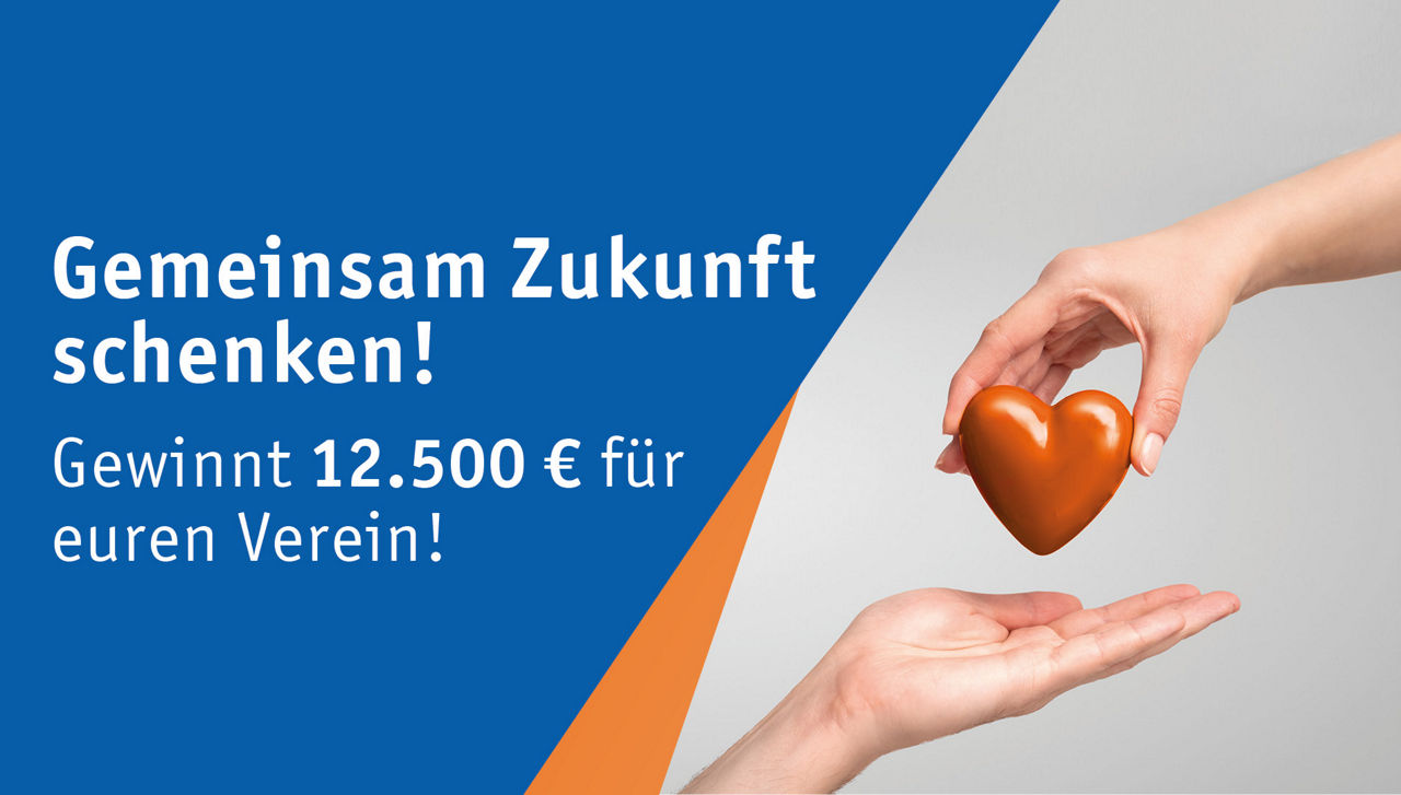 Zwei Hände die ein Herz halten