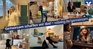 Bilder von Kolleginnen zuhause