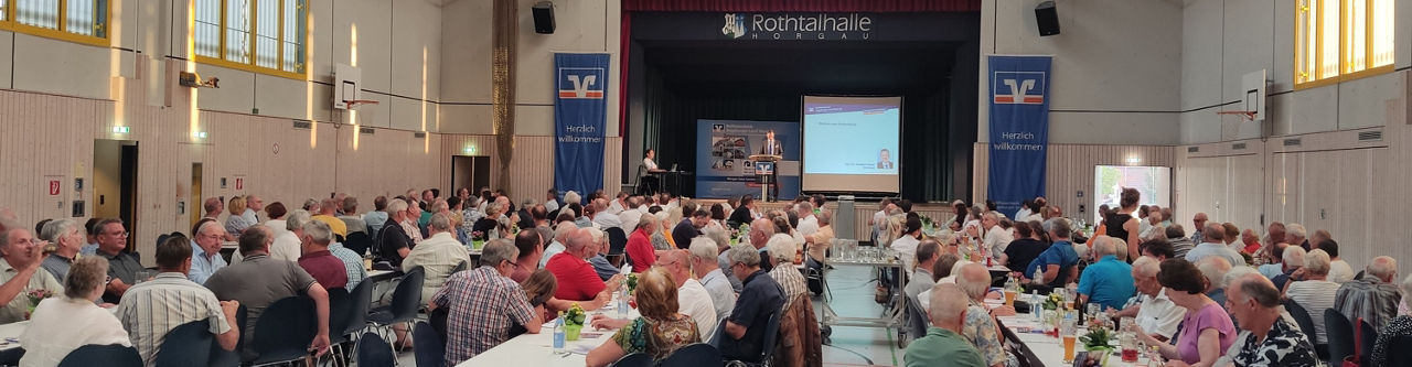 Dr. Hermann Högel während seiner Rede bei der Generalversammlung