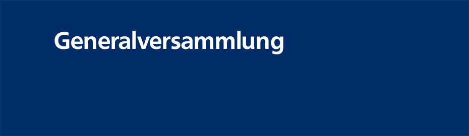 Generalversammlung Plakat