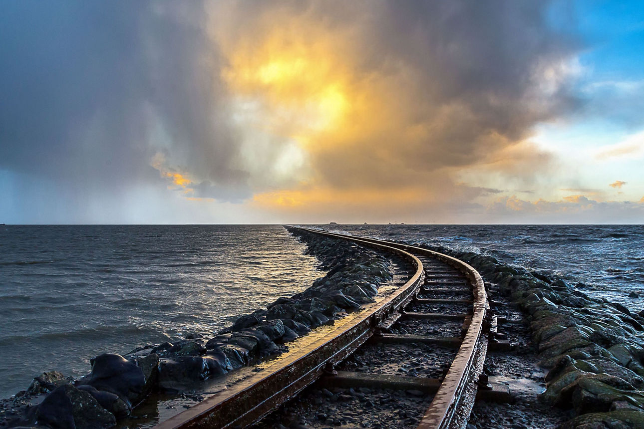 Bahnstrecke nach Nordstrandisch Moor