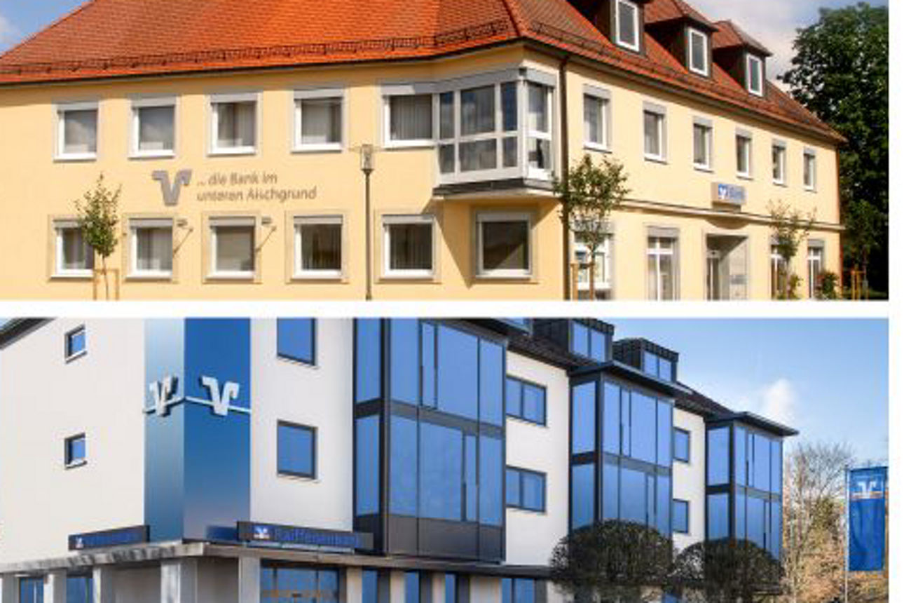 Foto der Raiffeisenbank Uehlfeld-Dachsbach eG und der Raiffeisenbank Bad Windsheim eG