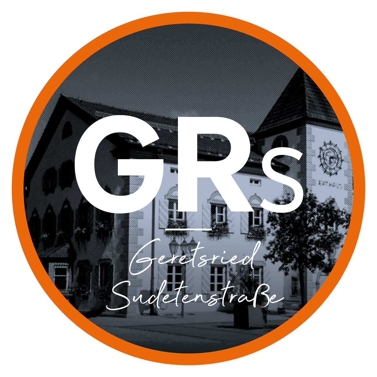 Bild von Geretsried Sudentenstraße mit Schriftzug