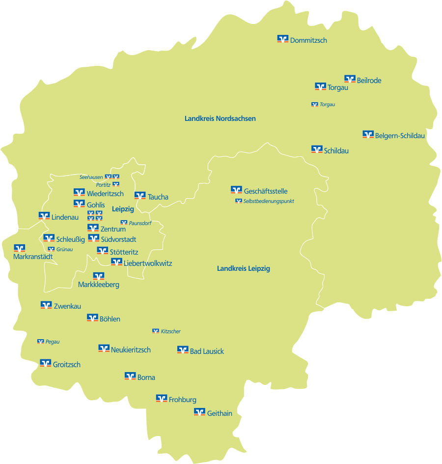 Geschäftsgebiet Leipziger Volksbank