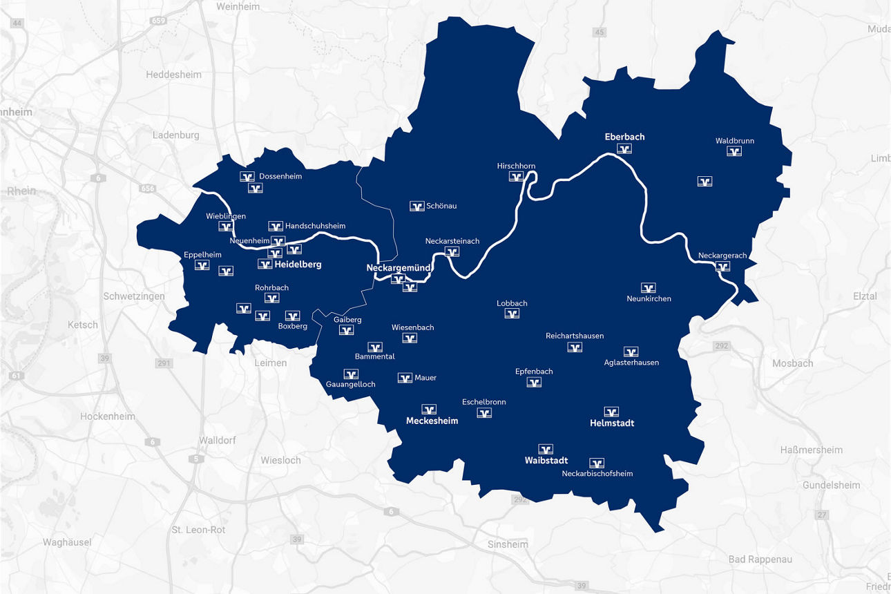 Karte unserer Filialen