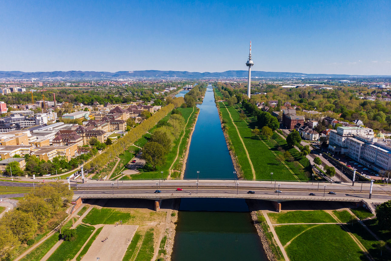 Der Neckar von oben