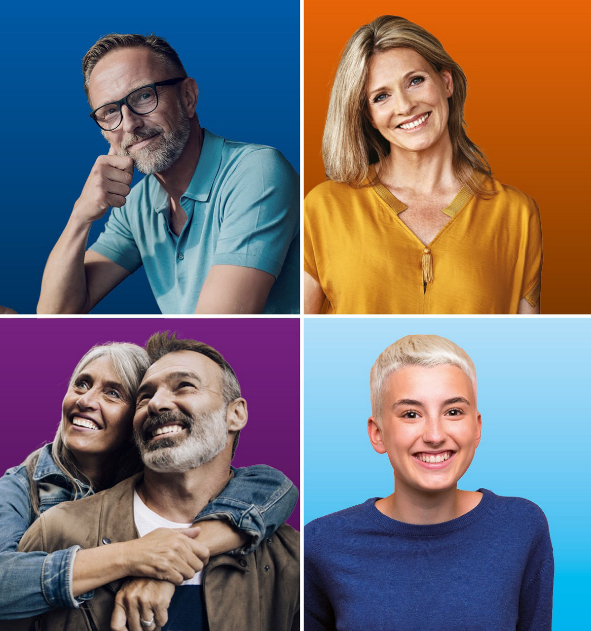 Collage mit unterschiedlichen Menschen