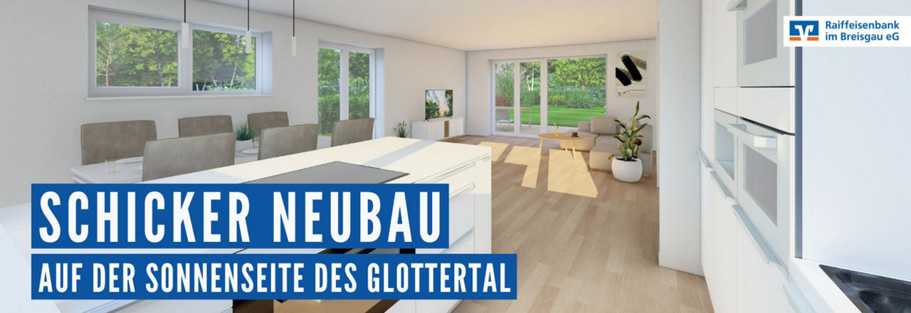 Schicker BEubai auf der Sonnenseite des Glotetrtals