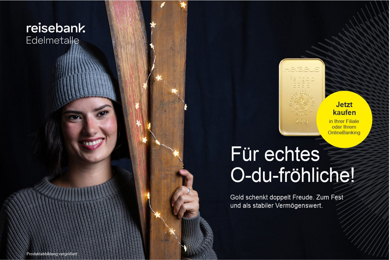 Verschenken Sie Gold zu Weihnachten.
