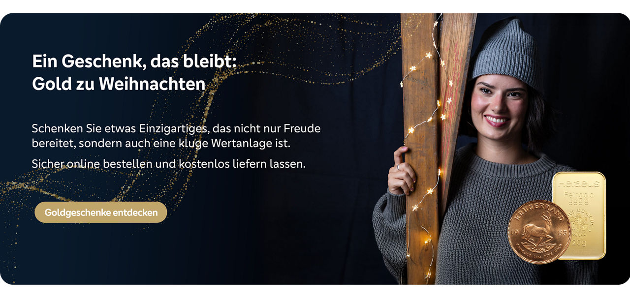Ein Geschenk, das bleibt: Gold zu Weihnachten