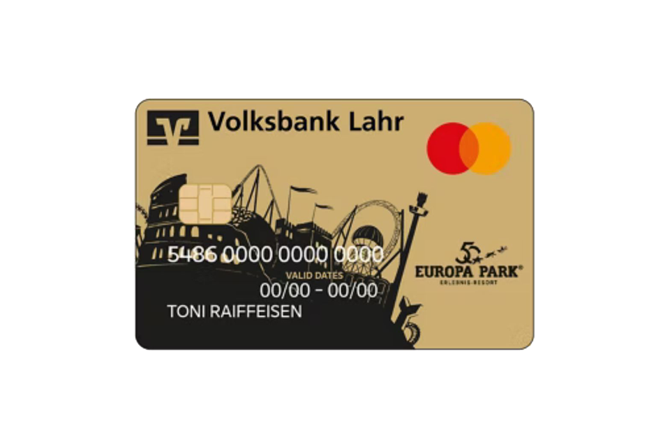 Kreditkartenabbildung GoldCard Europa Park