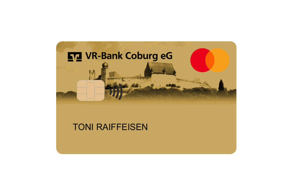 Kreditkartenabbildung GoldCard Gold