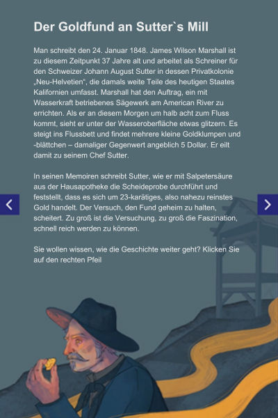 Der Goldfund an Sutter`s Mill
