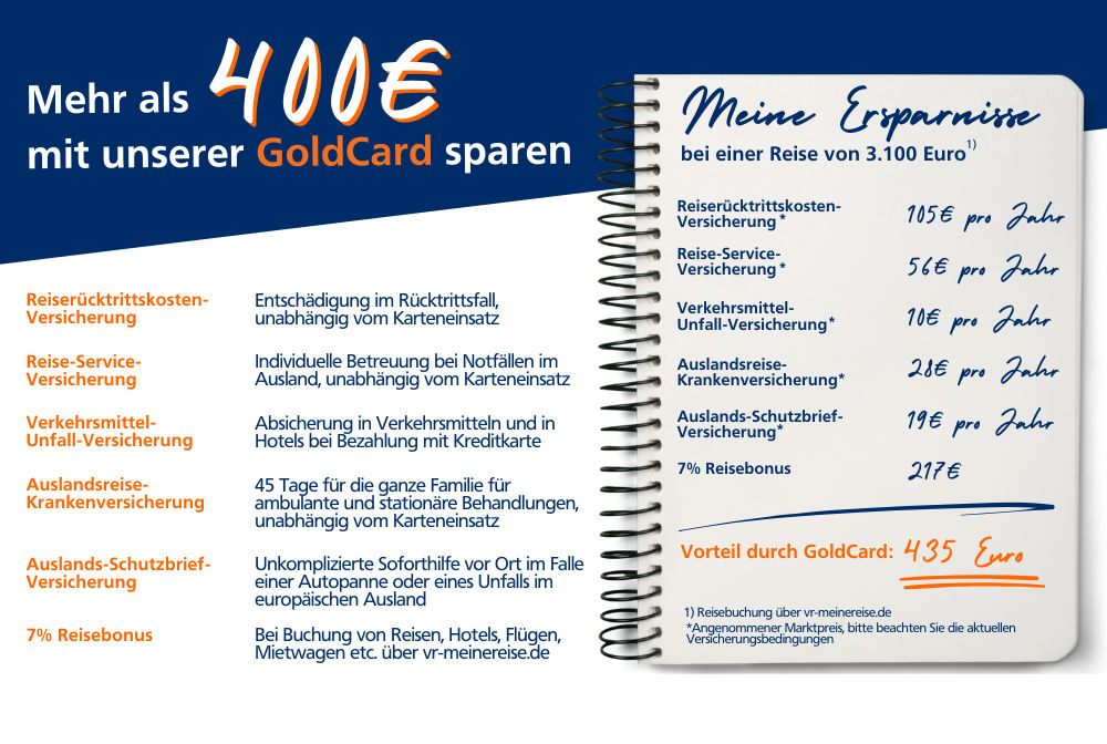 Urlaubspaket GoldCard Informationen