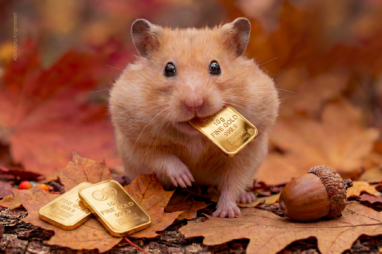 Goldbarren im Tresor