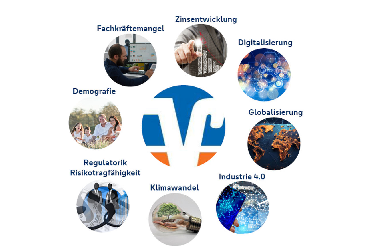 Schaubild mit den Gründen für die Fusion