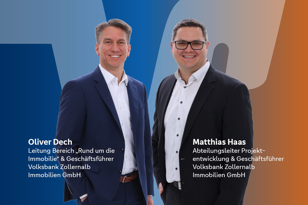 Das Bild zeigt die Hauptansprechpartner unserer Immobilien-Abteilung. 