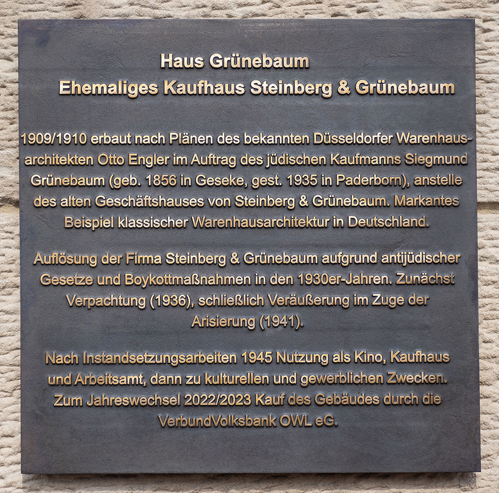 Ausstellungseröffnung zum Haus Grünebaum  