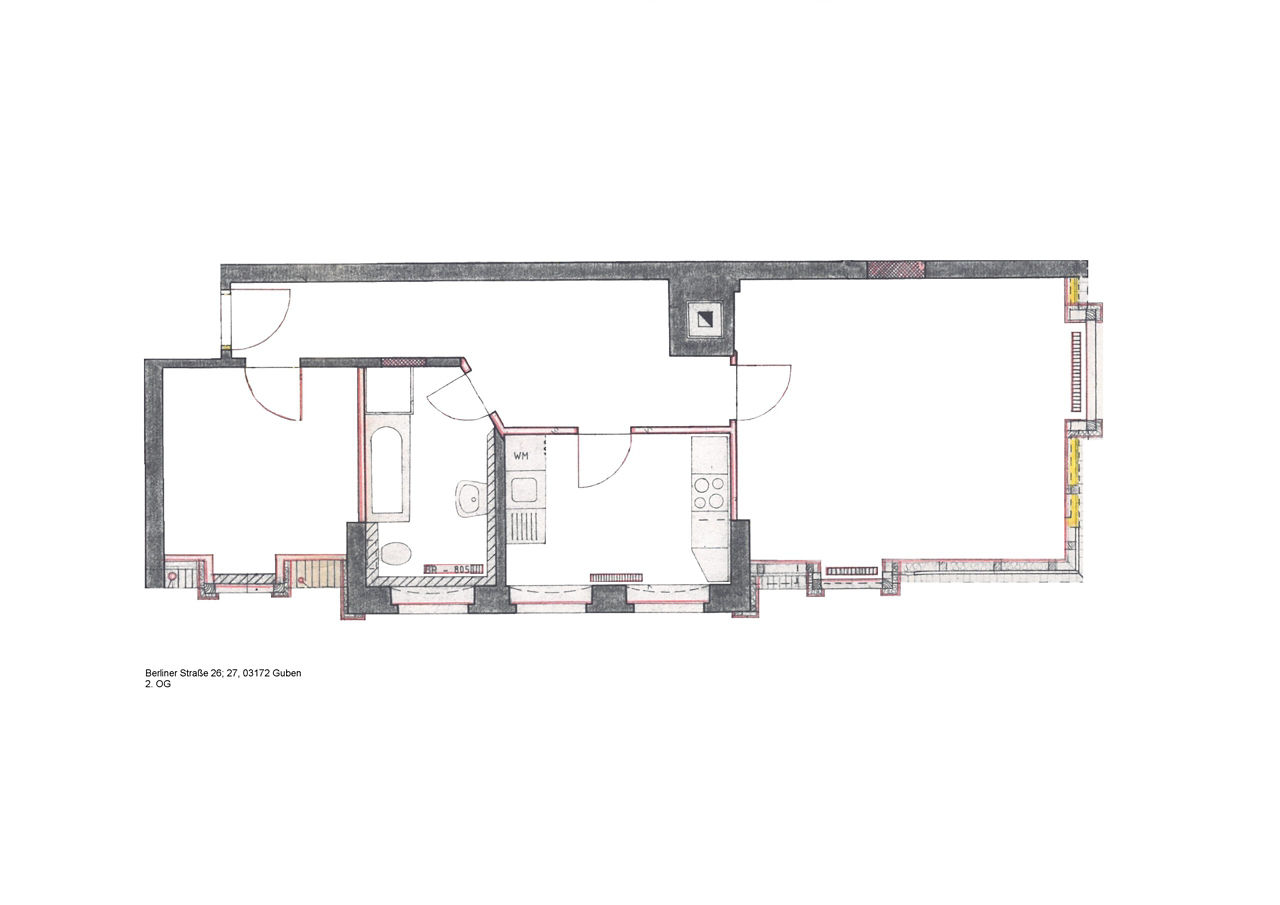 Grundriss der Wohnung
