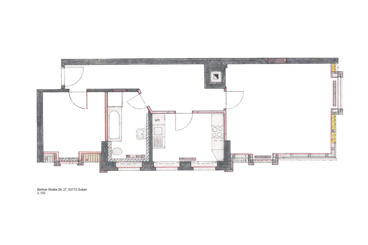 Grundriss der Wohnung