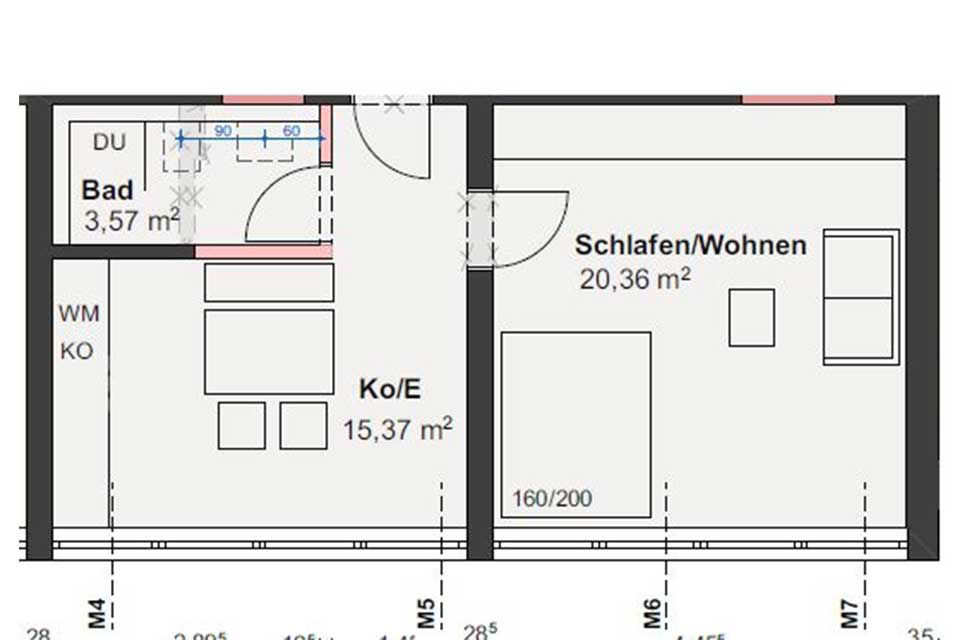 Grundriss Wohnung 8 DG mitte