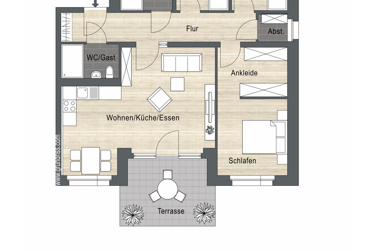 Abbildung Grundrisse Wohnung 8.1