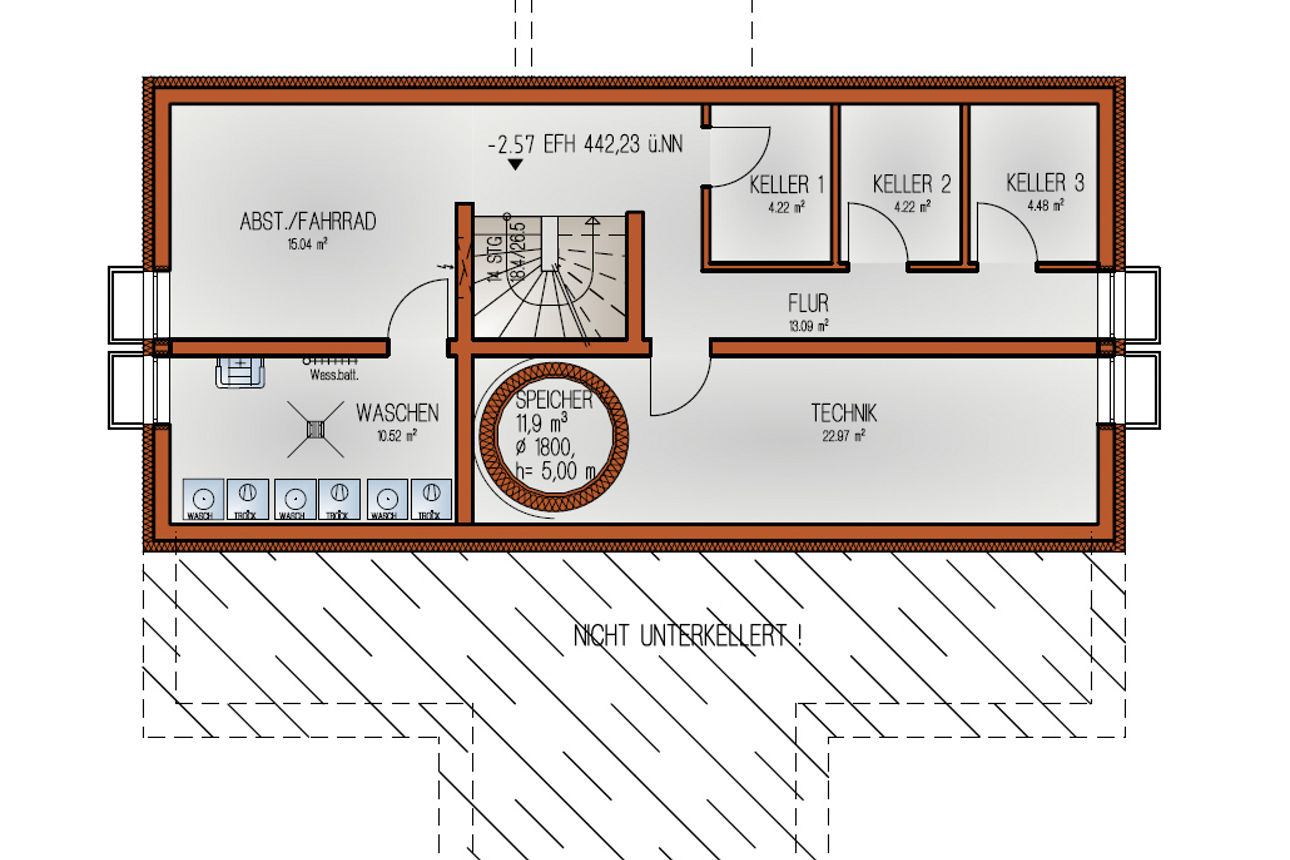 Grundriss Untergeschoss