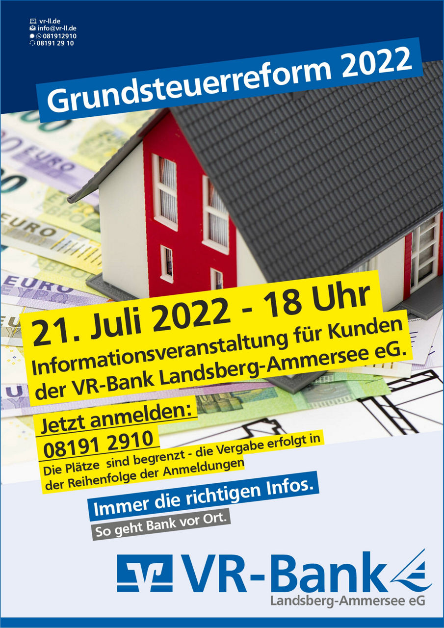 Grundsteuerreform 2022 - Informationsveranstaltung für unsere Kunden