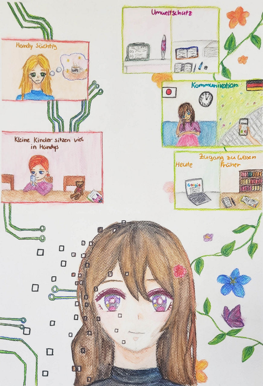 gemaltes Bild von Victoria Belikov, 2. Platz in der Gruppe 4 der Ortsebene