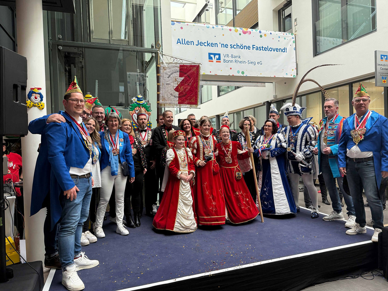 Tollitätenempfang der VR-Bank Bonn Rhein-Sieg mit Biwak der Rheinbacher Stadtsoldaten