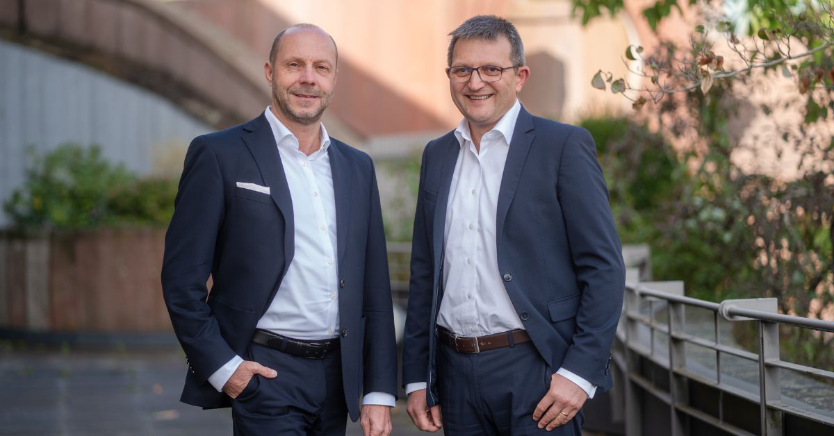 Foto der Vorstandsmitglieder Paul Heim und Michael Knecht