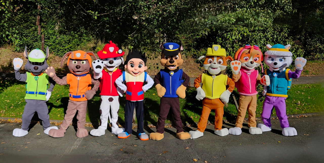 Gruppe der Paw Patrol Charaktere