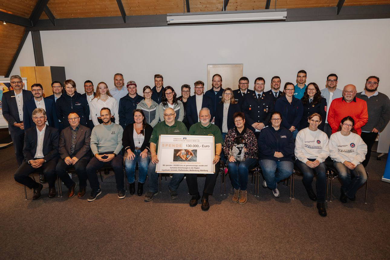 Gruppenbild Spendenempfänger Eichstätt 2025