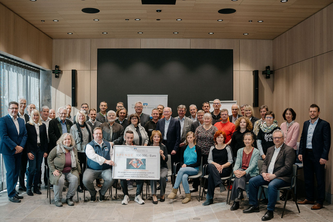 Gruppenbild Spendenübergabe Ingolstadt 2025