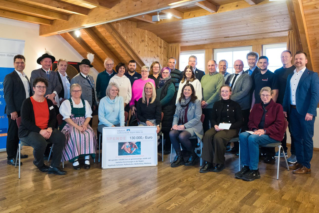 Gruppenbild Spendenempfänger Mainburg 2025