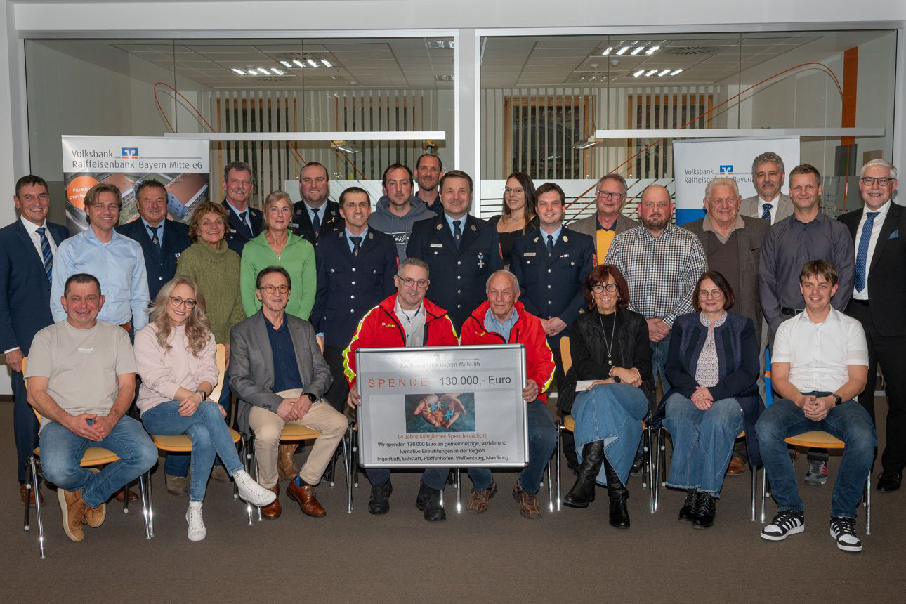 Gruppenbild Spendenempfänger Weißenburg 2025