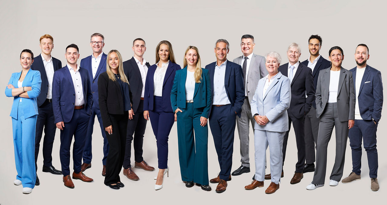 Team der Volksbank Immobilien Ulm Biberach Ravensburg GmbH