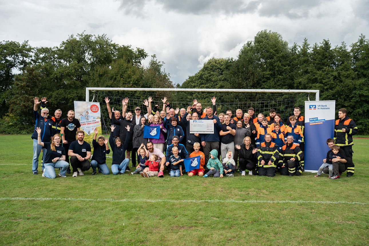 Gruppenfoto VFB Glückstadt und R.SH VereinsChallenge