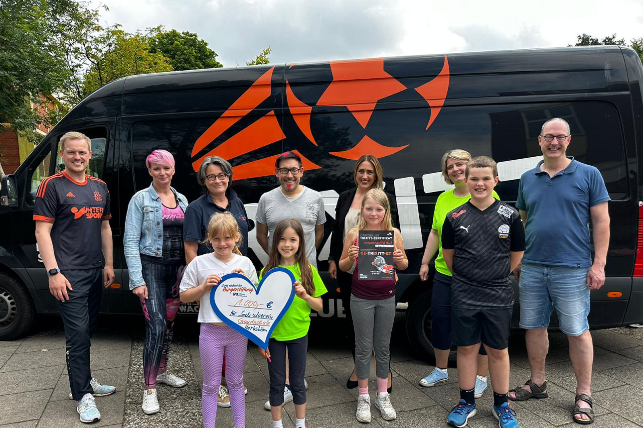 Sportevent in der Grundschule Harkshörn