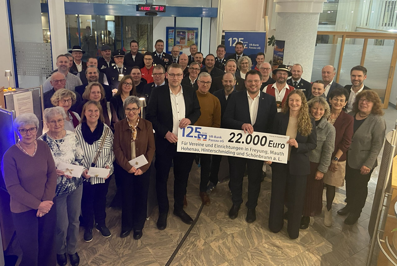 Spendenübergabe Freyung