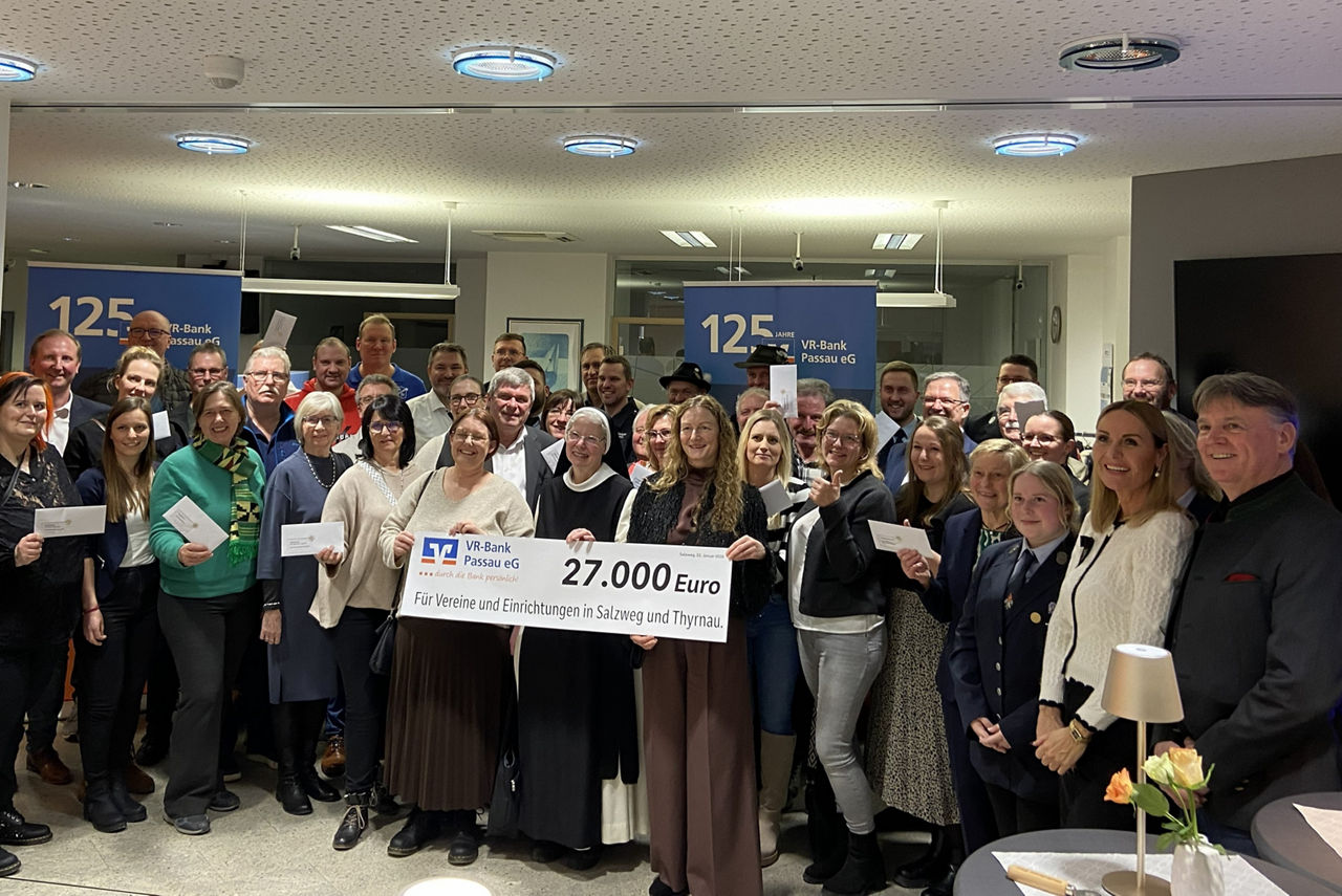 Spendenübergabe Salzweg